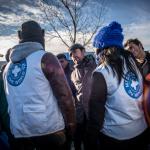 Volunteers meet migrants in Calais ©Olivier Papegnies