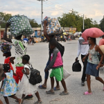 Straßenszene in Haiti.Foto: Richard Pierrin/AFP