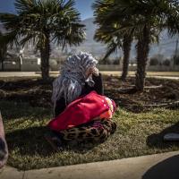 Eine geflüchtete Frau in einem Camp im Bekaa-Tal in Jordanien.Foto: Olivier Papegnies