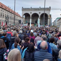 Protestaktion in München. Foto: Ärzte der Welt