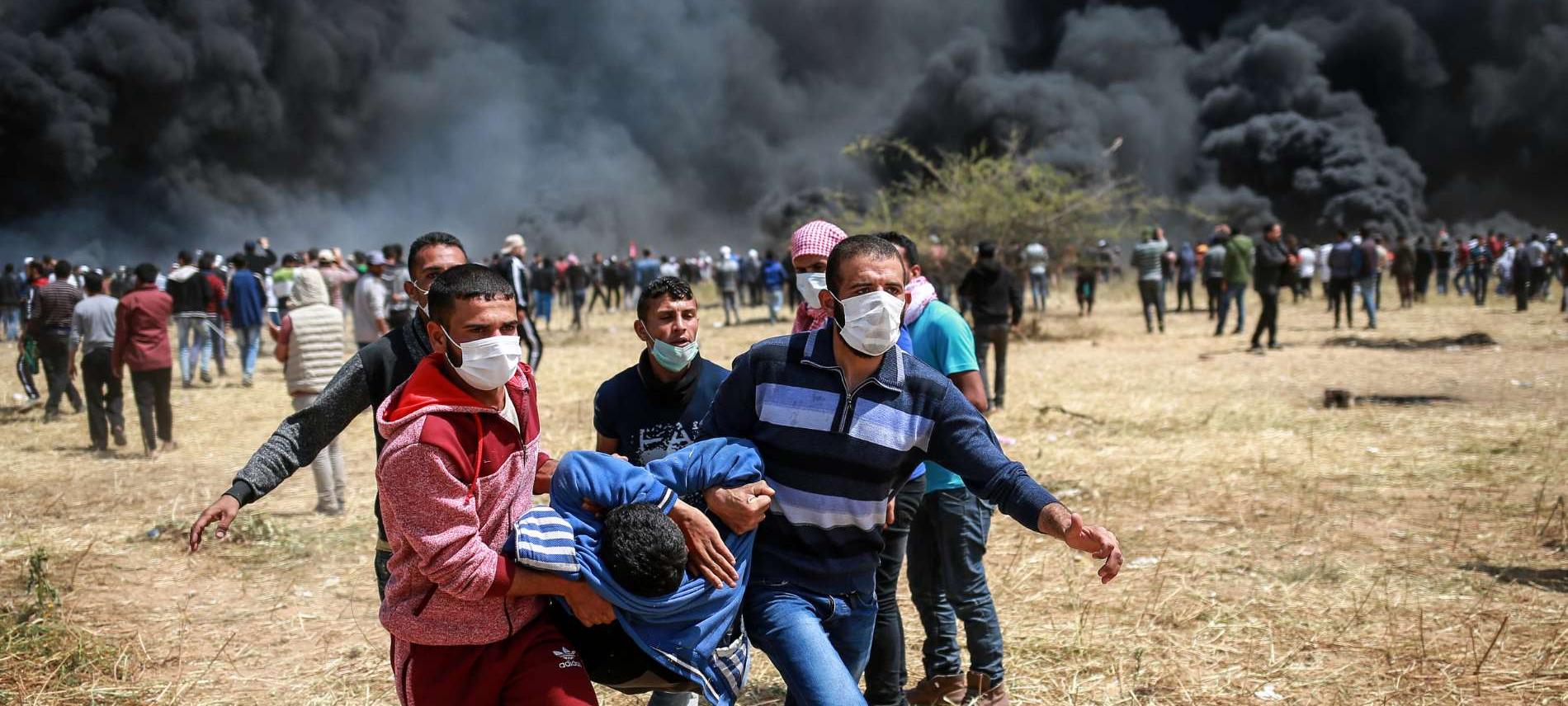 Verletzter bei Protesten in Gaza 