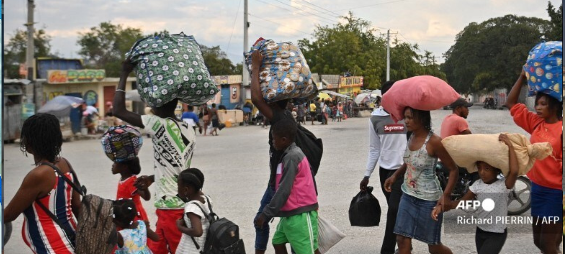 Straßenszene in Haiti.Foto: Richard Pierrin/AFP