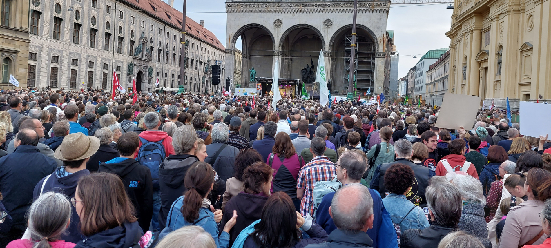 Protestaktion in München. Foto: Ärzte der Welt